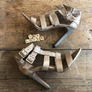 BCBGeneration Paulies Double Buckle Cage Heels 9